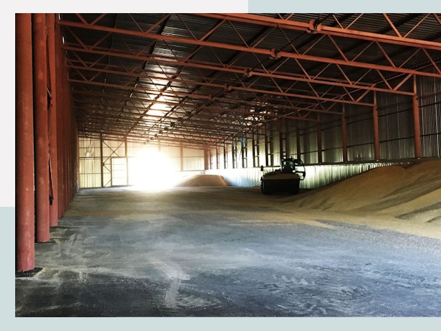 Строительство зернохранилищ в Кушве