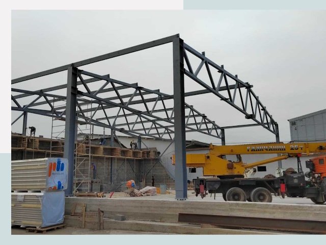 Строительство цехов в Кушве