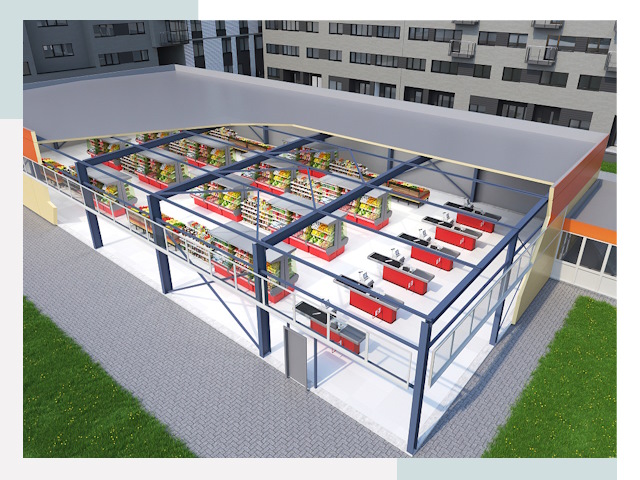 Строительство магазинов в Кушва от 616 руб. за м²