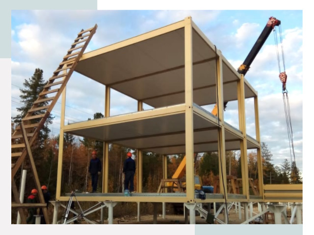 Строительство модульных здания Кушва