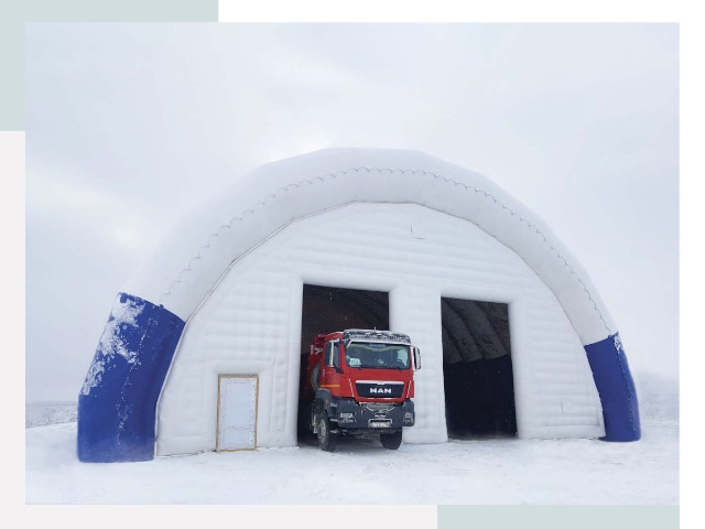 Мобильные ангары в Кушве