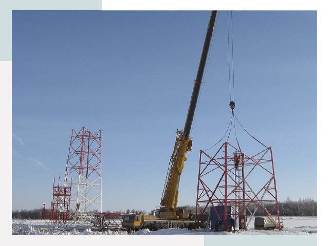 Монтаж вышек связи в Кушве