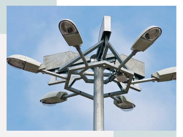 Монтаж осветительных мачт в Кушве